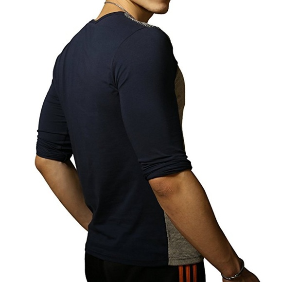 Mens Premium Fitted Long-Sleeve Crew Neck T-Shirt - Picture 5 of 5